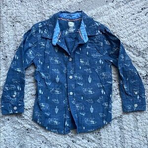 Wonder Nation Boys Button Up Shirt
